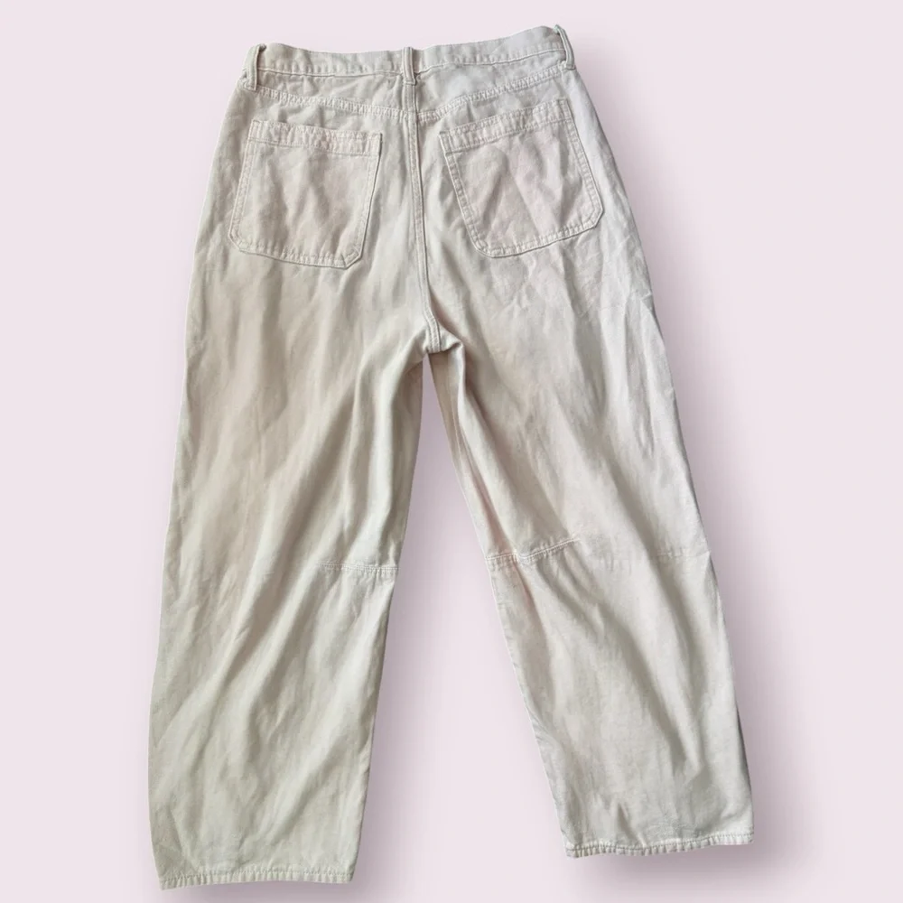 Universal Thread High Rise Utility Jeans Light Pink Wide Leg Size 12 - Picture 4 of 4